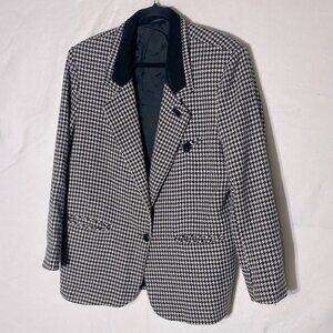 Vintage Razz International Houndstooth Oversized Blazer XL